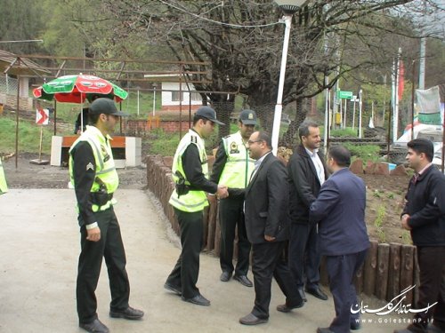 بازدید فرماندارعلی آباد کتول از ستادهای اسکان و کمپ های مسافرین نوروزی