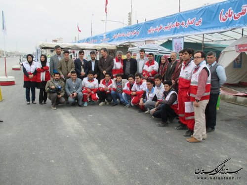  استقبال فرماندار شهرستان ترکمن به مسافران نوروزی بندرترکمن 