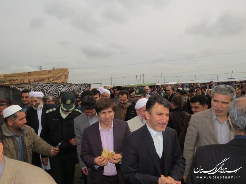 برگزاری کشتی سنتی "گورش" در اولین روز از جشنواره فرهنگ اقوام شهرستان آق قلا