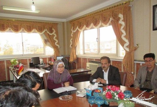 جلسه داخلی کارکنان فرمانداری ترکمن برگزار شد