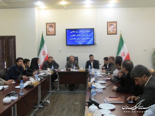 شرکت تعاونی های استان گلستان باید در کشور نمونه باشند