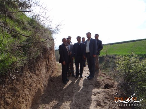 بازدید فرماندار از روستاهای بخش گلیداغ