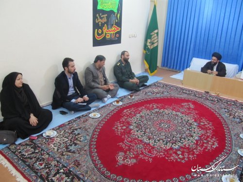 اعضای شورای تامین بندرگز با امام جمعه شهرستان دیدار کردند