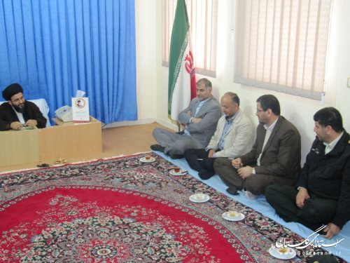 اعضای شورای تامین بندرگز با امام جمعه شهرستان دیدار کردند