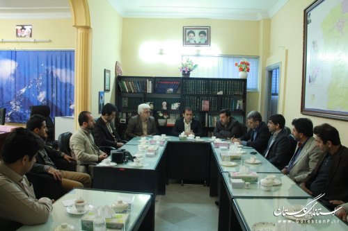 دیدار مدیرو کارکنان بنیاد مسکن انقلاب اسلامی با فرماندار