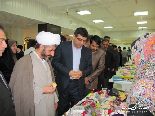 افتتاح نمایشگاه توانمندیهای بانوان شهرستان رامیان
