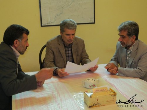 جلسه بررسی مشکلات آب مزارع بخش وشمگیر برگزار گردید