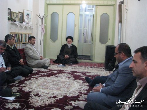 ملاقات فرماندار و اعضای شورای تامین باعلمای شهرستان علی آباد کتول
