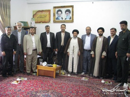 ملاقات فرماندار و اعضای شورای تامین باعلمای شهرستان علی آباد کتول