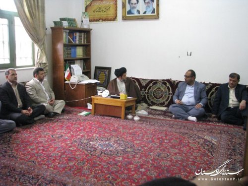 ملاقات فرماندار و اعضای شورای تامین باعلمای شهرستان علی آباد کتول