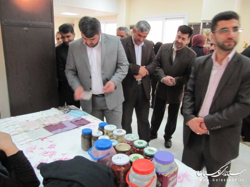 بازدید فرماندار رامیان از نمایشگاه توانمندیهای بانوان