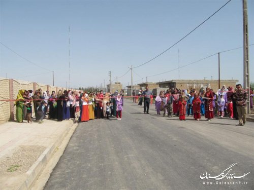فاز اول طرح هادی روستای سلطانعلی گنبد کاووس به بهره برداری رسید