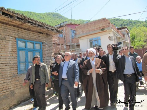 افتتاح پروژه طرح هادی روستای سفید چشمه رامیان