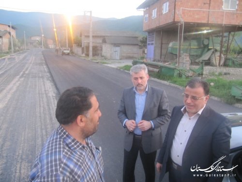 بازدید معاونین استاندار از پروژه های عمرانی بخش نوکنده
