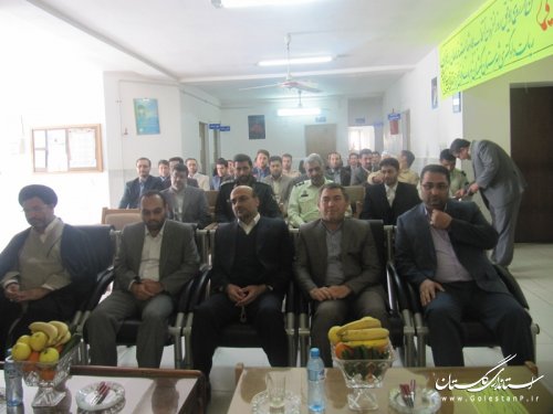 آیین معارفه رئیس جدید دادگستری شهرستان گمیشان با حضور فرماندار برگزار شد