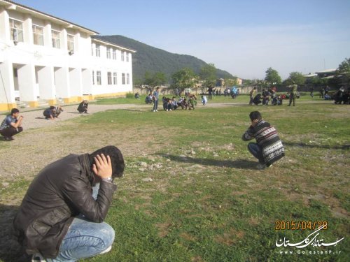 حضور فرماندار رامیان در رزمایش دانش آموزی پدافند غیر عامل