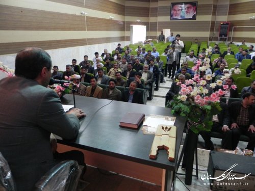 همایش شوراهای اسلامی شهر و روستا در شهرستان مینودشت برگزار شد