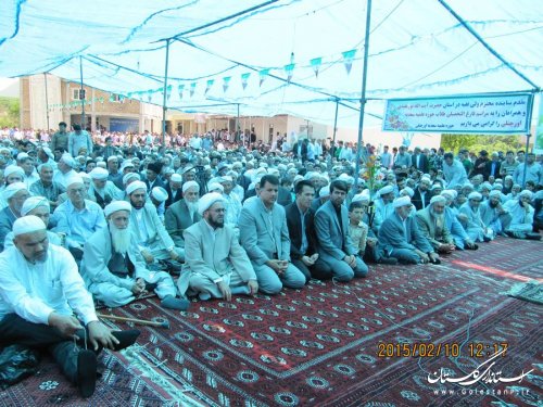 مراسم عمامه گذاری طلاب حوزه علوم دینی اورجنلی کلاله با حضور نماینده ولی فقیه در استان