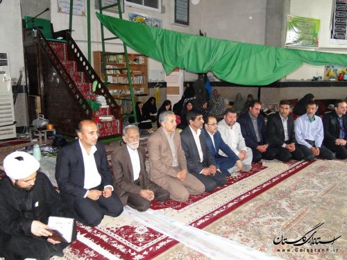 حضور فرماندار شهرستان آزادشهر در مساجد برگزار کننده اعتکاف