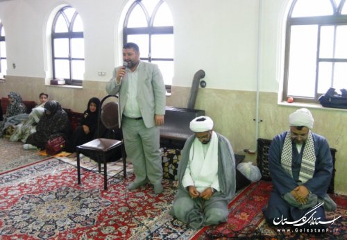 حضور فرماندار شهرستان آزادشهر در مساجد برگزار کننده اعتکاف