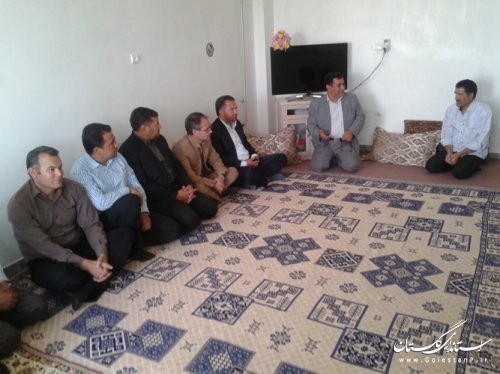 دیدار فرماندار با تعدادی از خانواده معزز شهداء شهرستان