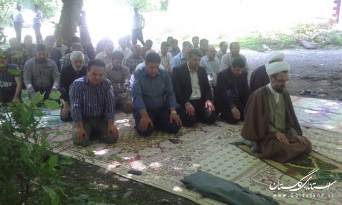 حضور فرماندار رامیان در مراسم تجلیل از کارگران و بازنشستگان شهرداری خان به بین