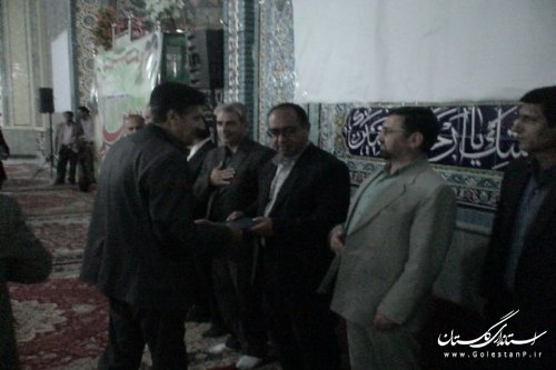 مراسم بزرگداشت مقام معلم در شهرستان علی آبادکتول برگزار شد