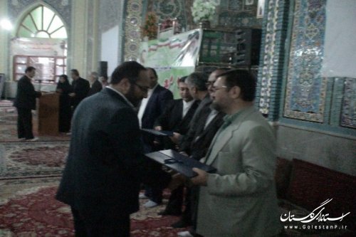 مراسم بزرگداشت مقام معلم در شهرستان علی آبادکتول برگزار شد
