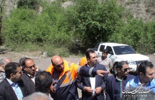 بازدید فرماندار علی آباد کتول از پروژه های راه وشهرسازی شهرستان 