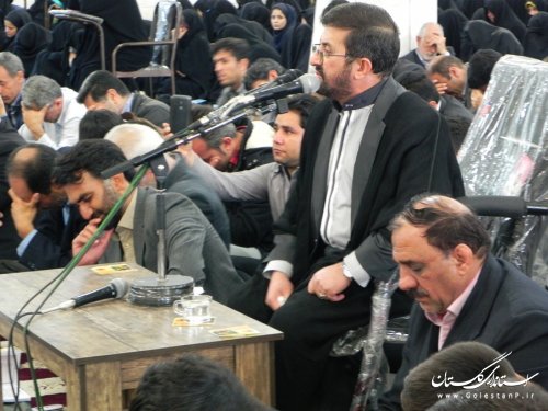 برگزاری دعای ندبه با حضور نماینده ولی فقیه در استان در شهرستان مینودشت