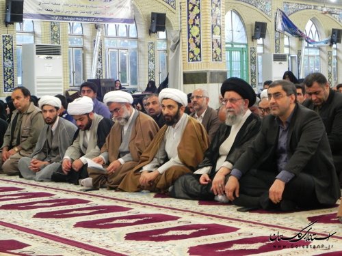 برگزاری دعای ندبه با حضور نماینده ولی فقیه در استان در شهرستان مینودشت