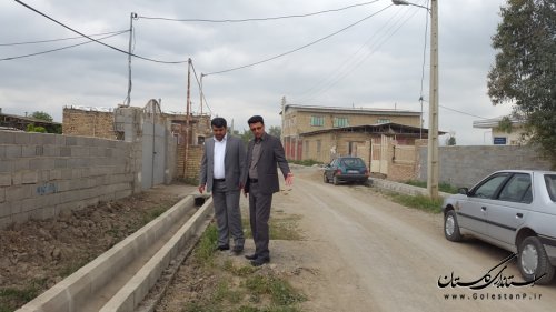 بازدید فرماندار رامیان از پروژه های روستاهای بخش مرکزی