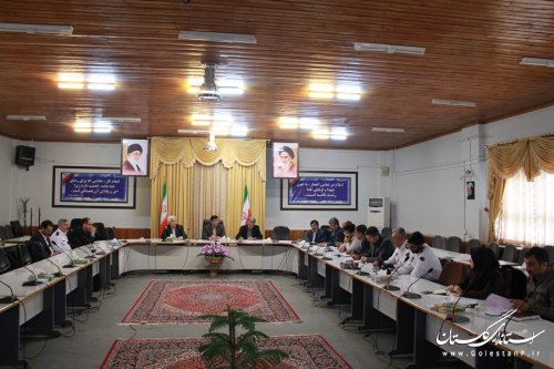 جلسه ستاد برداشت محصولات کشاورزی در فرمانداری شهرستان گرگان برگزار شد