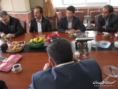 دیدار فرماندار شهرستان ترکمن با عضو هیئت مدیره راه آهن کشور