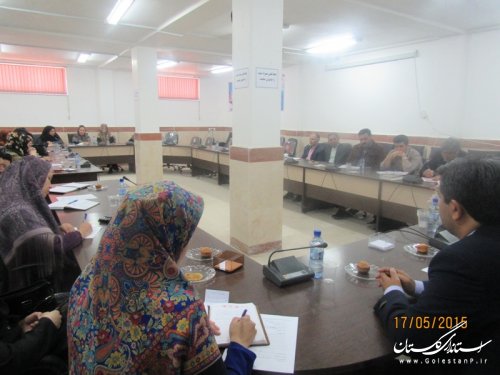 جلسه کارگروه بانوان و خانواده درشهرستان گمیشان برگزار گردید