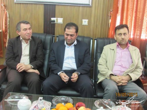 دیدار مدیرکل تعزیرات حکومتی استان گلستان با فرماندار گمیشان 