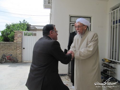 دیدار معاون و مدیران حوزه سیاسی امنیتی استانداری با امام جمعه اهل سنت کلاله