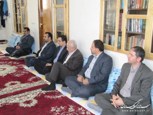 دیدار معاون و مدیران حوزه سیاسی امنیتی استانداری با امام جمعه اهل سنت کلاله