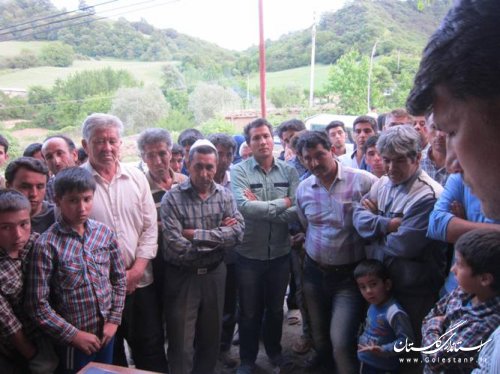 نشست صمیمانه بخشدار گلیداغ با اهالی روستای پلی سفلی
