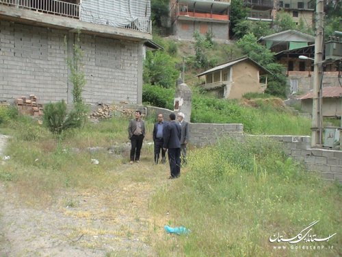 بازدید فرماندار علی آباد کتول از پروژه های بنیاد مسکن