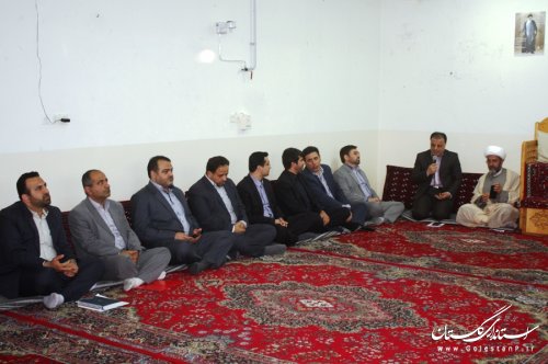 دیدار معاون استاندار و مدیران کل حوزه سیاسی، امنیتی و اجتماعی با امام جمعه کلاله
