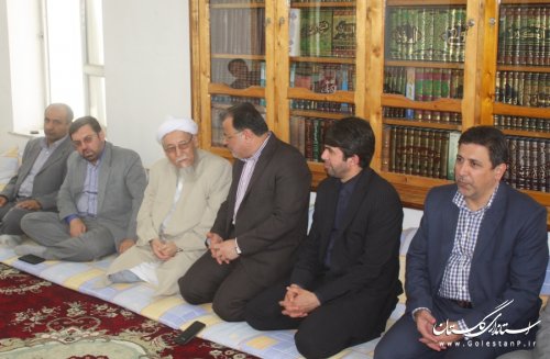 دیدار معاون و مدیران حوزه سیاسی امنیتی اجتماعی با امام جمعه اهل سنت کلاله