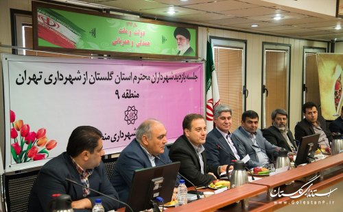 بازدید شهرداران استان گلستان از طرح های عمرانی منطقه 9 شهرداری تهران