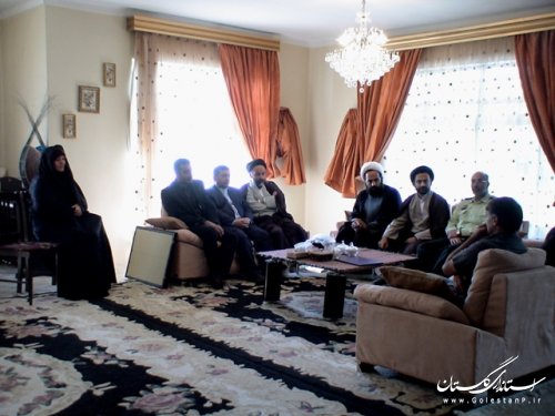 دیدار معاون فرماندار علی آباد کتول با جانبازان شهرستان 
