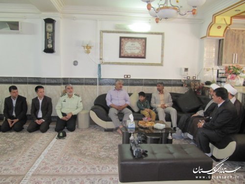 معاون فرماندار و امام جمعه کلاله با جانبازان شهرستان دیدار کردند