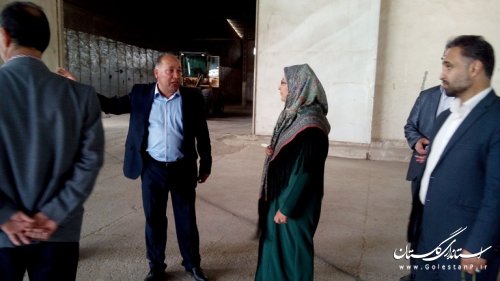 بازدید فرماندار ترکمن از کارخانه های آرد و سیلوهای سطح شهرستان