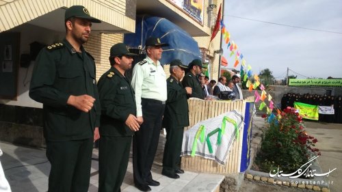 حضور فرماندار در مراسم صبحگاه مشترک نیروهای نظامی و انتظامی شهرستان کلاله