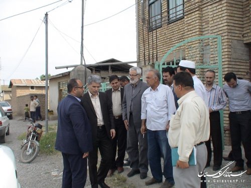 بازدید مشترک فرمانداران علی آباد کتول و آق قلا ازجاده های بین مزارع دو شهرستان