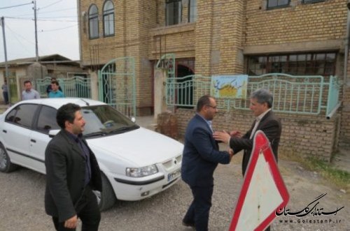 بازدید مشترک فرمانداران علی آباد کتول و آق قلا ازجاده های بین مزارع دو شهرستان