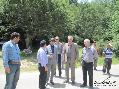 بازدید فرماندار کلاله از پروژه آبرسانی چشمه آقسو